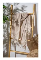 Foutastic Strandtuch New Diamond Beige - Schnelltrocknend: Ja - Breite: 90 cm - Länge: 170 cm - Farbe: Beige - Material: Polyester - Baumwolle - Sportart: Wassersport