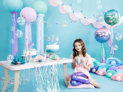 Partydeco Einwegteller Meerjungfrau 6 Stück - Produkttyp: Einwegteller - Materialtyp: Papier - Material: Papier - Detailfarbe: Violett - Irisierend - Verpackungseinheit: 6 Stück