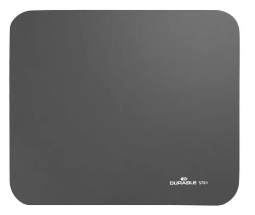 DURABLE Mausmatte Anthrazit - Tiefe: 220 mm - Breite: 260 mm - Detailfarbe: Anthrazit - Form: Eckig - Höhe: 6 mm - Handgelenkauflage: Nein