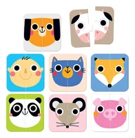 Banana Panda Puzzle On-the-Go Puzzlehäften Gesichter - Motiv: Alltägliches - Altersempfehlung ab: 15 Monaten - Tiefe: 11 cm - Breite: 11 cm - Effekte: Grosse Puzzleteile - Nachhaltigkeit: Nicht angegeben