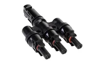 FURBER.power T-Verteiler FC4 1 auf 3, Set - Anschluss Seite B: FC4 Stecker (kompatibel mit MC4 - DL4 - TS4 - QC4) - Anschluss Seite A: FC4 Buchse (kompatibel mit MC4 - DL4 - TS4 - QC4)