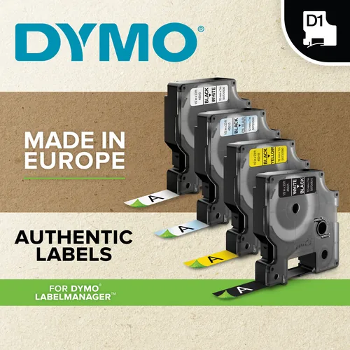 DYMO D1 Standard - Blue on White - 9mm nastro per etichettatrice Blu su bianco