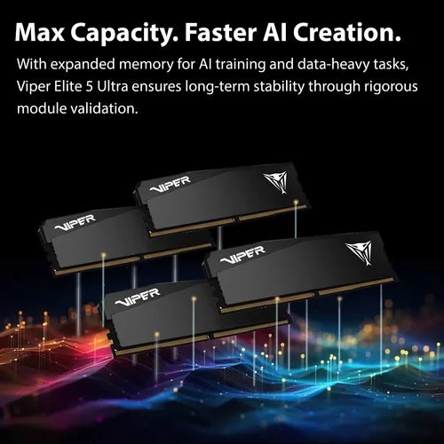 Patriot Gaming RAM Viper Elite 5 Ultra - 32 GB (2 x 16 GB Kit) - DDR5 6000 DIMM CL28