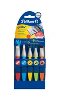 Pelikan Borstenpinsel Griffix Starter 5 diverse Grössen - Art: Borstenpinsel Nr. 12 - Borstenpinsel Nr. 6 - Haarpinsel Nr. 10 - Haarpinsel Nr. 5 - Katzenzungenpinsel Nr. 10 - Anwendungsbereich: Acrylfarben - Aquarell - Set: Ja