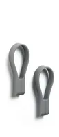 Zone Denmark Handtuchhalter Loop 2 Stück, Grau - Befestigung: Haken - Material: Silikon - Farbe: Grau