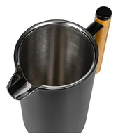 FURBER Kaffeebereiter 1 l, Schwarz - Materialtyp: Metall - Material: Edelstahl - Zubereitungssystem: French Press - Detailfarbe: Schwarz - Anzahl Tassen: 8 × - Fassungsvermögen: 1 l