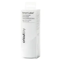 Cricut Folie Smart Label Joy ablösbar 14 x 91 cm - Geeignet für Drucker: Nein - Detailfarbe: Weiss - Aussenanwendung: Nein - Selbstklebend: Ja - Aufbügelbar: Nein - Folientyp: Bastelfolie
