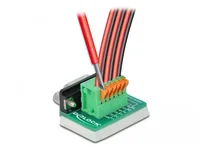 DeLOCK D-Sub9 female to Terminal Block with Push Button vertical