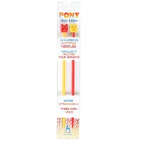Pony Stricknadeln für Kinder Grösse 4.5, 18 cm - Material: Aluminium - Produkttyp: Stricknadel