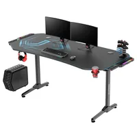 Ultradesk Gaming Tisch Frag XXL Blau - Beleuchtung: Nein - Höhenverstellbar: Nein - Detailfarbe: Blau - Schwarz - Material: Stahl