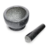 Zeller Present Mörser & Stößel-Set, Granit, anthrazit