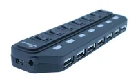 MediaRange MRCS504 interface hub 480 Mbit/s Black