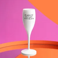 Koziol Sektglas Bubbles 100 ml, 1 Stück, Weiss - Material: Kunststoff - Glas Typ: Sektglas - Höhe: 19.1 cm - Volumen: 100 ml - Detailfarbe: Weiss