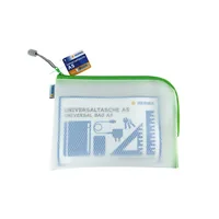 HERMA Etui Mesh Bag 26 x 20 cm, Grün/Weiss - Breite: 26 cm - Höhe: 20 cm - Gefüllt: Nein - Etui-Art: Etui - Material: EVA - Detailfarbe: Grün - Weiss