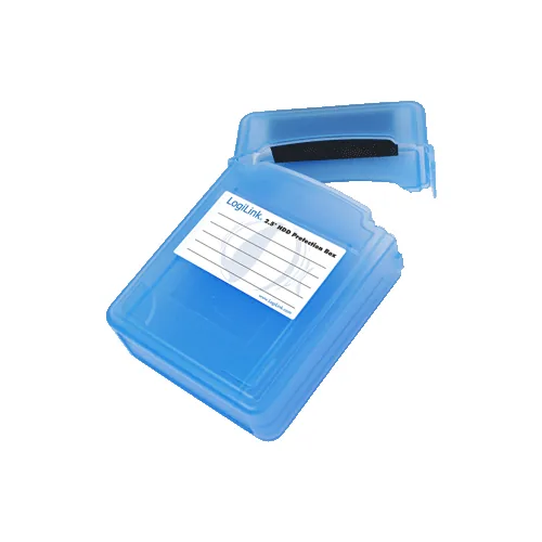 Logilink HDD Schutz-Box für 2x 6.3cm 2,5 blau wasseresist