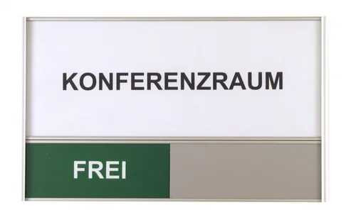 BEREC Türschild 108x180mm 314.077 Alu, Frei-Besetzt