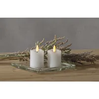 Star Trading LED-Kerzen Set Pillar Ø 5 x 7.5 cm, Weiss, 2 Stk - Betriebsart: Batteriebetrieb - Fernbedienung: Nein - Aussenanwendung: Nein - Höhe: 7.5 cm - Timerfunktion: Ja - Set: Ja