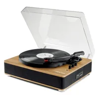 Fenton Plattenspieler mit Bluetooth RP162 Hellbraun - Detailfarbe: Hellbraun - Plattenspieler Antriebsart: Riemenantrieb - Platte Geschwindigkeit: 45 U/min - 33? U/min - 78 U/min - Tonabnehmer: Dabei - Tonarm: Gerade - Anwender: HiFi