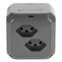 STEFFEN Steckdosenwürfel CUBE 8x T13 + 1x USB-C PD 18 W, Anthrazit - Einsatzgebiet: Indoor - Detailfarbe: Anthrazit - Kinderschutz: Nein - Steckertyp Ausgang: T13 - Schalter: Nein - Steckdosenanzahl: 8
