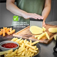 GEFU RIFFL slicer Manual Black, Silver Plastic, Stainless steel