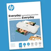 HP Laminierfolie Everyday A6, 80 µm, 25 Stück, Glänzend - Mediengewicht: 80 µm - Folien Anwendungsbereich: Kaltlamination - Heisslamination - Folien Effekt: Glänzend - Verpackungseinheit: 25 Stück - Papierformat: A6 - Zubehörtyp: Laminierfolie