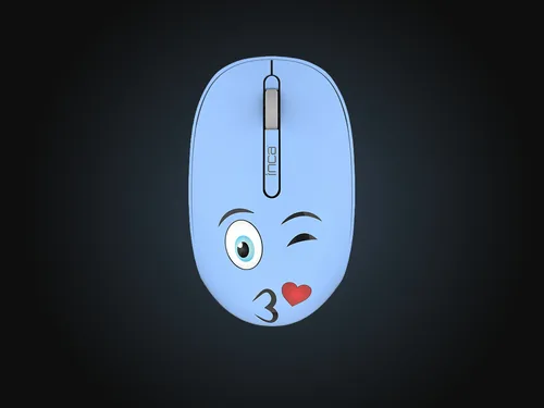 INCA Wrls Maus 1200DPI3Tasten2.4GHzUSB-A WEENY Emoji bl
