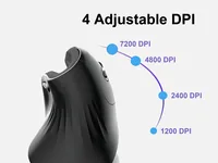 Equip Ergonomische Maus USB-A-C Stker 1.80m Rechts schwarz