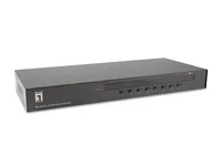 LevelOne KVM Switch 8xUSB-B8xVGA8xPS22xUSB-A schwarz