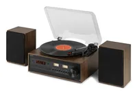 Audizio Plattenspieler Set Boston Schwarz - Detailfarbe: Schwarz - Plattenspieler Antriebsart: Riemenantrieb - Platte Geschwindigkeit: 33? U/min - 45 U/min - 78 U/min - Tonabnehmer: Dabei - Tonarm: Gerade - Anwender: HiFi