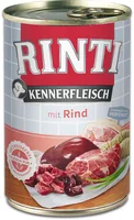 Rinti Nassfutter Kennerfleisch pur Dose Rind, 400 g - Tierbedürfnis: Kein besonderes Bedürfnis - Geschmacksrichtung: Rind - Zertifikate: Keine Zertifizierung - Fleischsorte: Rind - Futtereigenschaft: Getreidefrei - Ohne künstliche Zusätze - Hoher Fleischa