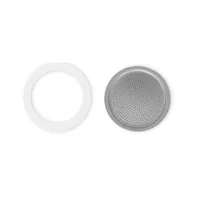 Bialetti Dichtung & Filterplatte zu Bialetti Mokina - Material: Aluminium - Gummi