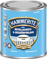 Hammerite Metallschutz- & Heizkörperlack Seidenmatt, Weiss, 500 ml - Zertifikate: Keine Zertifizierung - Eigenschaften: Keine Eigenschaft - Produkttyp: Metall-Schutzlack - Anwendung: Innenbereich - Glanzgrad: Seidenmatt - Wetterbeständigkeit: Ja