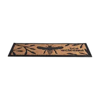 Esschert Design Fussmatte Biene 24.8 cm x 75.5 cm - Eigenschaften: Keine Eigenschaft - Zertifikate: Keine Zertifizierung - Breite: 24.8 cm - Länge: 75.5 cm - Motiv: Tiere - Detailfarbe: Nature - Schwarz