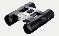 Nikon Fernglas Aculon A30 10x25 Schwarz/Silber - Prismentyp: Porro - Dämmerungszahl: 6.3 - Vergrösserung: 10 × - Bildstabilisator: Nein - Gewicht: 270 g - Sehfeld auf 1000 m: 87 m