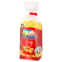 Bschüssig Teigwaren Müscheli 500 g - Produkttyp: Geformte Nudeln - Nährwertangabe pro: 100 g - Energiegehalt (in kj): 1520 KJ - Energiegehalt (in kcal): 361 Kcal - Fett: 3 g - Davon gesättigte Fettsäuren: 1 g