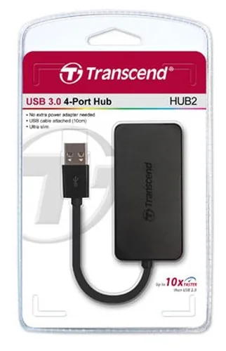 USB-HUB 4-Port Transcend USB3.0 HUB2 ohne Netzteil