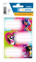 Herma Stickers Schuletiketten Music Girl 3 Blatt / 9 Sticker - Produkttyp Bucheinbandprodukte: Schuletiketten - Detailfarbe: Rosa