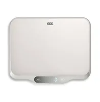ADE Küchenwaage Ladina Silber - Bedienungsart: Elektronisch - Sensortasten - Messschritte: 1 g - Tara-Zuwiegefunktion: Ja - Detailfarbe: Silber - Gewicht Max.: 15 kg - Material: Edelstahl