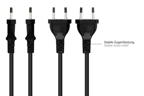 Good Connections Euro-Verlängerung schwarz 1m