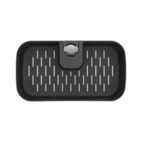 Brabantia Duschmittelhalter ReNew 13.3 x 24.4 cm, Schwarz - Befestigung: Klemmen - Detailfarbe: Schwarz - Wandmontage: Nein - Utensilienhalter Typ: Duschmittelhalter - Detailmaterial: Kunststoff - Grundmaterial: Kunststoff