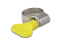 DeLOCK Butterfly Hose Clamp 13 - 19 mm 10 pieces yellow