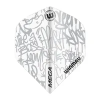 Winmau Dartflight, Weiss, 3 Stück - Stärke: 75 µm - Flight Form: Standard