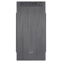 Aerocool CS108BKV1 Compact Micro ATX PC Case Aluminium Brushed 80cm Fan Black