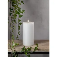 Star Trading LED-Kerze Pillar Flow Big, 22.5 cm, Weiss - Betriebsart: Batteriebetrieb - Fernbedienung: Nein - Aussenanwendung: Nein - Höhe: 22.5 cm - Timerfunktion: Ja - Set: Nein