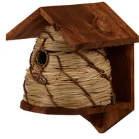 Esschert Design Nistkasten Bienenkorb, 20.1 x 19.3 x 25.8 cm - Tierart: Vogel - Produkttyp: Nistkasten - Detailfarbe: Braun