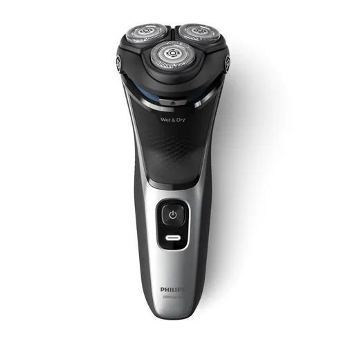 Philips 3000 series S3143/00 rasoio elettrico Rotazione Trimmer Nero, Argento