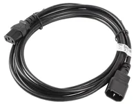 Lanberg CA-C13E-11CC-0030-BK power cable Black 3 m C13 coupler C14 coupler