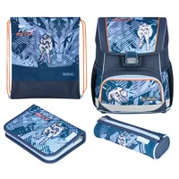 Herlitz Loop Plus TechMech school bag set Boy Polyester Blue, Orange