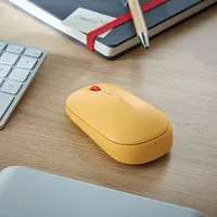 Leitz Workplace Maus Cosy Kabellose Warmes Gelb - Maus-Typ: Standard - Bedienungsseite: Universal - Maus Features: Abwasch-/desinfizierbar - Detailfarbe: Orange - Senfgelb - Schnittstelle: Bluetooth - USB-A - Verbindungsart: Kabellos