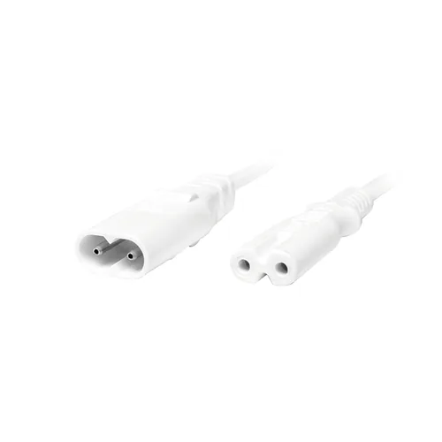 LogiLink 2m, IEC 60320-C8/IEC 60320-C7 White C7 coupler C8 coupler